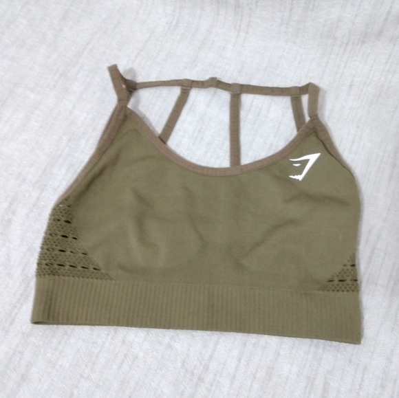Gymshark Other - Gym Shark Sports Bra Army Green